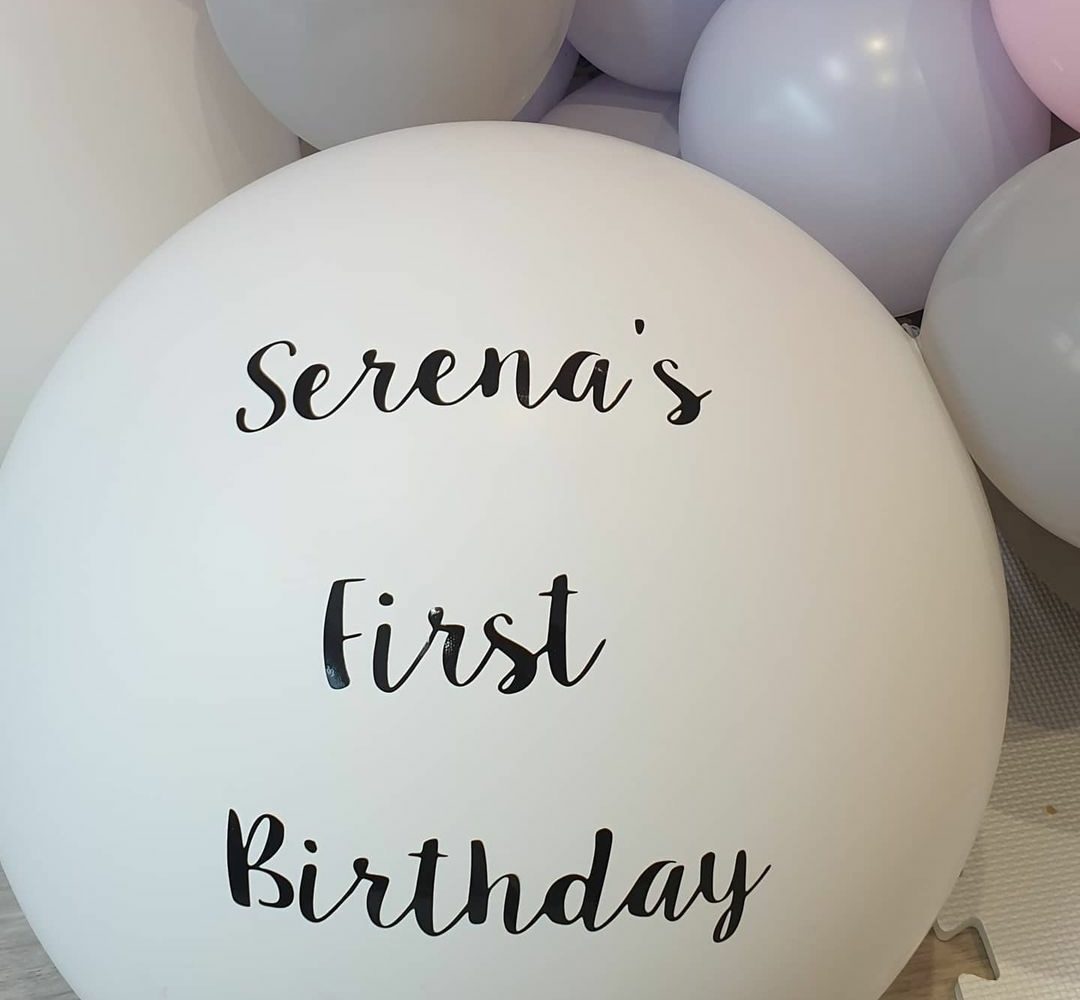 First birthday balloons