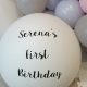 First birthday balloons